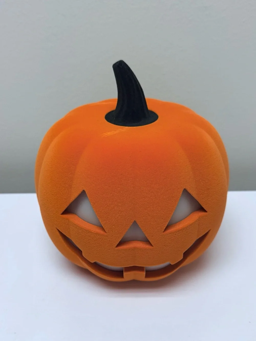 New! Flocked LED Figural Orange Pumpkin - Bullseye's Playground™ 2026